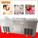 Top Sale Ice Cream Machinery Double Square Pan Roll Fried Ice Cream Roll Machine Fry Ice Pan Machine thumbnail-3