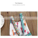 Cute Animal Pattern Gallus Romper Jumpsuit Factory Wholesale Price Boutique Girls Cotton Romper thumbnail-3