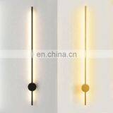 Modern Black Gold Small Minimalist Indoor Bed Light Living Room Decorative Led Wall Lamp thumbnail-2
