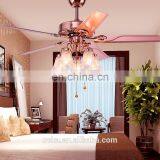 European-style Living Room Bedroom Wholesale Brand Kiba Fan Lights Restaurant Hotel Decoration Iron Leaf Ceiling Fan Lights thumbnail-2