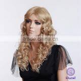 3010B Cheap Long Wave Synthetic Lady Stars Hair Wig thumbnail-6