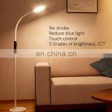 Big Lighting Area Eye Caring Led Floor Lamp Flexible Floor Standing Lamp