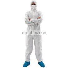 Isolation Chemical Protection Disposable Jumpsuit Hazmat Hooded Coverall thumbnail-2