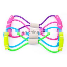 Double Color 8-word Tension Rope Body Exercise Elastic String Strech Resistance Bands