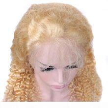 Wholesale 130density 18inch 613 Lace Front Wig Deep Wave 13*4 Brazilian Human Hair thumbnail-2