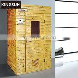 Home Use Freestanding Far Infrared Indoor Wood Small Sauna Room Dry K-7128 thumbnail-1