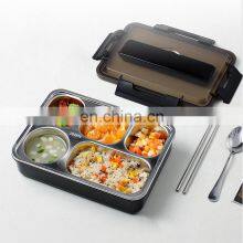 New Arrival Carrying Storage Creative Plastic Metals Food Bento Container Pack Kids Lunch Steel Box thumbnail-3