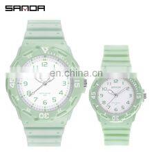 Sanda 6011L 6019G New Mens Ladies Quartz Wrist Watches Luminous Water Proof Fashion Couple Watch Set thumbnail-4