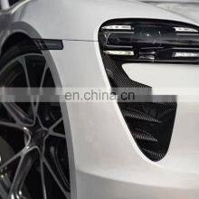 Runde Carbon Fiber Material For Porsche Taycan Techart Style Body Kit Front Lip Rear Lip Side Skirt Spoiler Side Mirror Shell thumbnail-5
