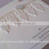 Custom Personal Lace Wedding Invitation With Buckle thumbnail-3