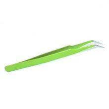 Children's Stainless Steel Small Tweezers Special Clip for Ledger Sticker Pointed Pinch Elbow Straight Niezi Pointed Hand Diy Material Grass GreenStraight Head thumbnail-4