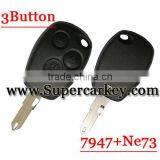Good Quality 3 Button Remote Key With NE73 Blade Round Button for Reanult thumbnail-1