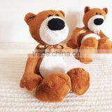 Wholesale Plush Toy Long Leg Teddy Bear /Soft Gift Toy Bear With Silk Bow/Stuffed Toy Brown Bear thumbnail-2