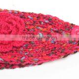 2015 New Patterns Fashion Women Ladies Flower Knitted Head Band thumbnail-5