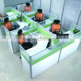 Classic 4 Person Cubicle Call Center Design Wooden Office Open Workstation(SZ-WS912) thumbnail-4