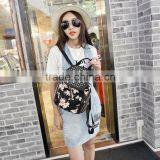 Women Butterfly Printed Backpack Fashion Rivet School Bags thumbnail-1