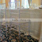 China plastic crystal chiavari chair factory