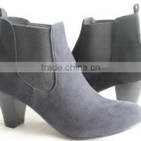 fabric upper elastic side women ankle boots