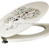 lovely dog printed toilet seat