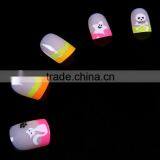 Halloween Skull Designs Thin Artificial Nail Tips for Festival Seasonal Supplier's Choice