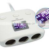 1 in 3 Cigarette Lighter Car Double Usb Car Charger