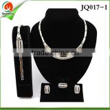 18k white golden jewellery set for wedding JQ017-1