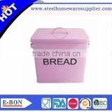 Hot Sale Stainless Steel Pink Bread Bin thumbnail-1