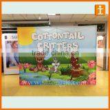 2016 Factory Horizontal Advertising Art Exibition Tension Fabric Display Stands
