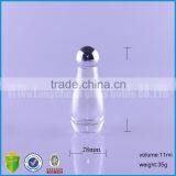 Wholesale Clear 8ml 12ml Empty Cosmetic Glass Liquid Bottle With Metal Cap thumbnail-1