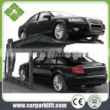 Two Level 2 Post Tilt Parking Lift/ Double Stack Parking System/ Hydraulic Car Park Lift thumbnail-6