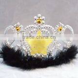 9cmx12cm LED Flashing Metallic Silver Star Plastic Tiaras and Crowns thumbnail-1