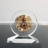 Hot Transparent Round Glass Antique Desk Clock thumbnail-1
