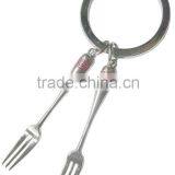 Promotional Wholesale Custom Tableware Key Chains/keyring/keyholder
