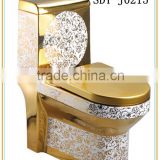 Wholesale ceramic gold color bathroom design toilet