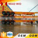 Hot Sale 3 Axle 50tons 40 ft Container Skeleton Used Trailer for UK thumbnail-2