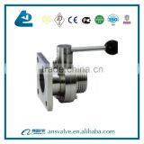 Sanitary Single-flanged Single Thread Butterfly Valve thumbnail-4