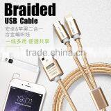 Stable Quality Usb Cable Multi Charger Metal Cable 2 in 1 Data Cable thumbnail-2