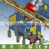 Q69 Roller Conveyor Type Cleaning Equirpment/Tiles Shot Blasting Machine