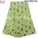 CL11-A34 (17) New Arrival and Good Quality Organza Lace Fabric With Big Suquins for Dress and Clothes thumbnail-1