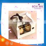 Small Cute White Cardboard Rectangle Paper Cake Box thumbnail-6