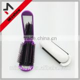 Plastic soft touch travel comb mirror for promotion gifts