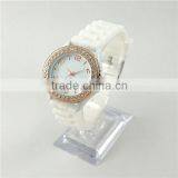 Fashion Design Crystal Watches Promotion Gift Silicone Women Watch thumbnail-2