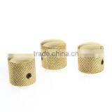 3PCS Gilded Metal Dome Knobs Knurled Barrel for Electric Guitar Parts Gold thumbnail-1