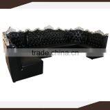 Bar furniture soaf sets , Salon sofa set , black leather KTV sofa sets