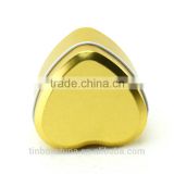 dongguan factory golden heart shape wedding mint tin
