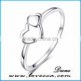 925 sterling wedding ring wholesale silver heart band jewelry for women