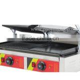 Commercial Use Non-stick 220v Electric Double Panini Grill thumbnail-3