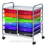 9 PP Plastic White Storage Drawers Cart Organizer thumbnail-5