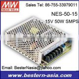 meanwell ac dc power supply 15V: NES-50-15