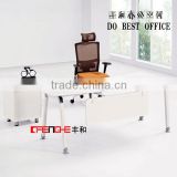 Newest design fashion wooden panel office furniture simple office table